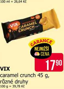 VIX caramel crunch 45 g, různé druhy Teta drogerie