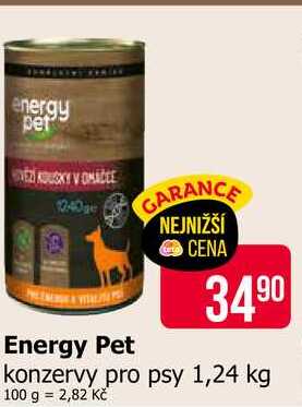 Energy Pet konzervy pro psy 1,24 kg