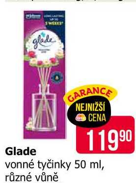 Glade vonné tyčinky 50 ml, různé vůně