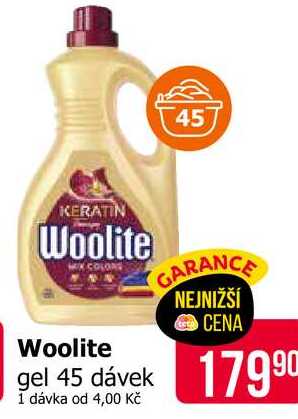 Woolite gel 45 dávek Teta drogerie