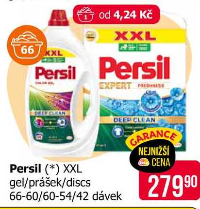 Persil XXL gel/prášek/discs 66-60/60-54/42 dávek Teta drogerie