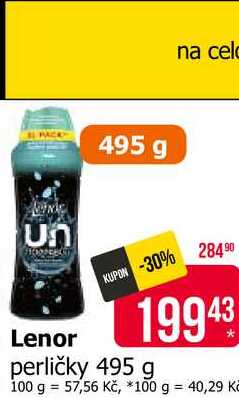 Lenor Unstoppables Vonné Perličky 495g, vybrané druhy Teta drogerie