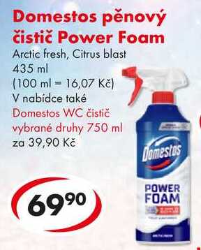 Domestos pěnový čistič Power Foam, 435 ml CBA