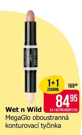 Wet n wild MegaGlo oboustranná konturovací tyčinka Teta drogerie