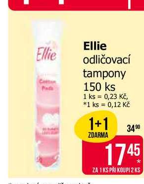 Ellie odličovací tampony 150 ks
