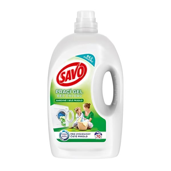 Savo Universal bez chlóru Color & White prací gel na bílé a barevné prádlo Košík.cz