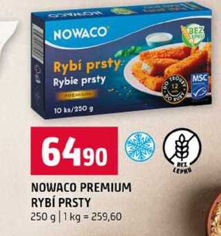 NOWACO PREMIUM RYBÍ PRSTY 250 g