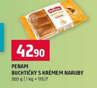 PENAM BUCHTIČKY S KRÉMEM NARUBY 360 g