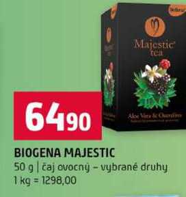 BIOGENA MAJESTIC 50 g čaj ovocný vybrané druhy