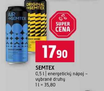 SEMTEX 0,5l energetický nápoj vybrané druhy