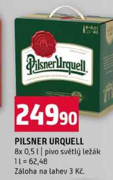 PILSNER URQUELL 8x 0,5l pivo světlý ležák 