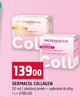 DERMACOL COLLAGEN 50 ml pleťový krém vybrané druhy Terno