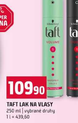 TAFT LAK NA VLASY 250 ml vybrané druhy Terno