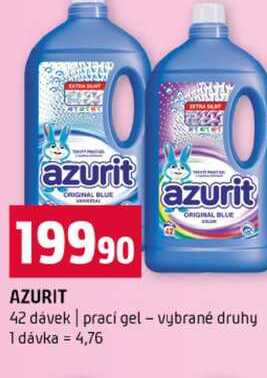 AZURIT 42 dávek prací gel vybrané druhy Terno