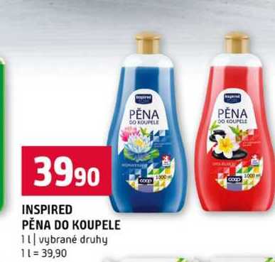 INSPIRED PĚNA DO KOUPELE 1l vybrané druhy Terno
