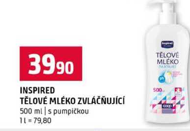 INSPIRED TĚLOVÉ MLÉKO ZVLÁČŇUJÍCÍ 500 ml s pumpičkou Terno