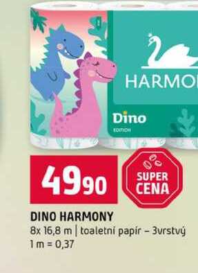 DINO HARMONY 8x 16,8 m toaletní papír 3vrstvý Terno