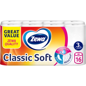Zewa Classic Soft 16 rolí Globus