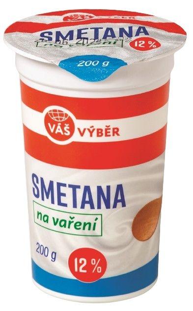 VÁŠ VÝBĚR Smetana na vaření, 200 g
