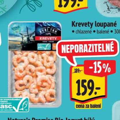  Krevety loupané  300 g