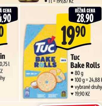Tuc Bake Rolls 80g