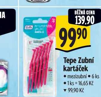  Tepe Zubní kartáček  mezizubní  6 ks   