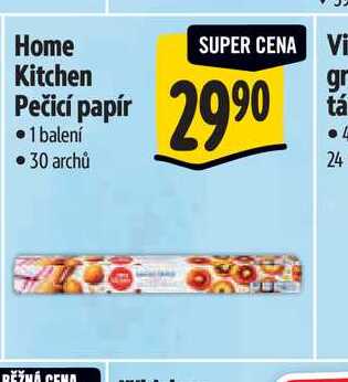 Home Kitchen Pečicí papír 1 balení 30 archů