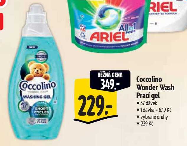   Coccolino Wonder Wash Prací gel 37 dávek  