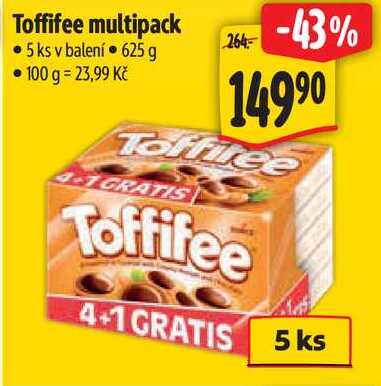 Toffifee multipack, 625 g