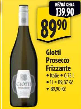 Giotti Prosecco Frizzante, 0,75 l