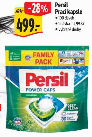 Persil Prací kapsle, 100 dávek Albert