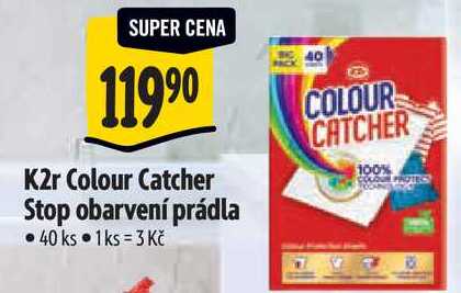 K2r Colour Catcher Stop obarvení prádla, 40 ks Albert