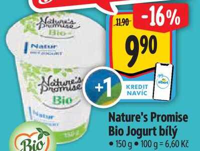 Nature's Promise Bio Jogurt bílý, 150 g