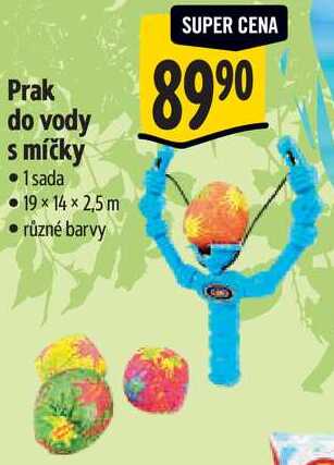 Prak do vody s míčky