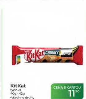 KitKat tyčinka 40g-42g