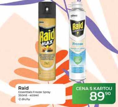 Raid Essentials Freeze Spray 350ml Tamda Foods