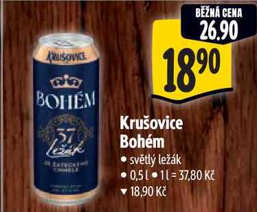 Krušovice Bohém, 0,5 l