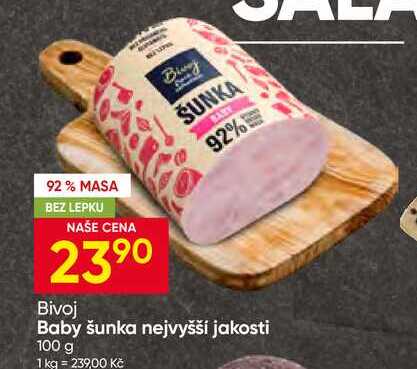 Baby šunka nejvyšší jakosti 100 g 