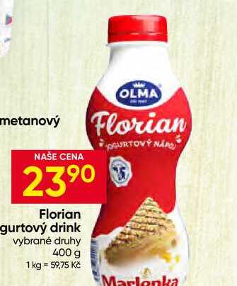 OLMA Florian gurtový drink vybrané druhy 400 g