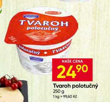 Tvaroh polotučný 250 g