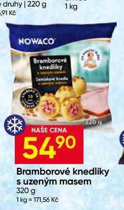 Nowaco Bramborové knedlíky s uzeným masem 320 g