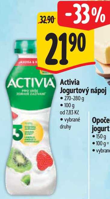 Activia Jogurtový nápoj, 270-280 g 