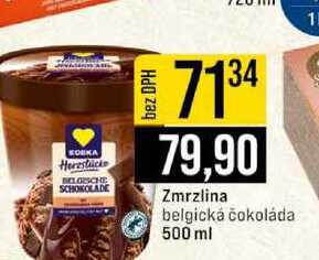 Zmrzlina belgická čokoláda 500 ml 1l