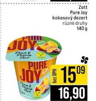 Zott Pure Joy kokosový dezert různé druhy 140 g