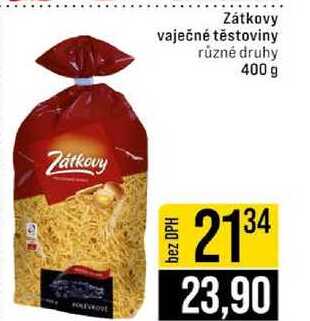 Zátkovy vaječné těstoviny různé druhy 400 g