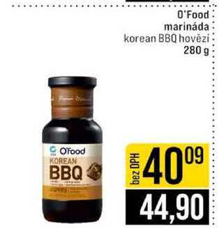 O'Food marináda korean BBQ hovězí 280 g