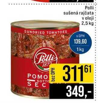 Polli sušená rajčata v oleji 2,5 kg 
