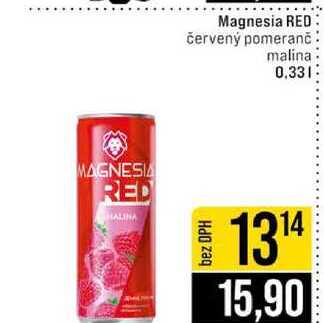 Magnesia RED červený pomeranč malina 0,33l