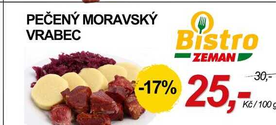 PEČENÝ MORAVSKÝ VRABEC, 100 g