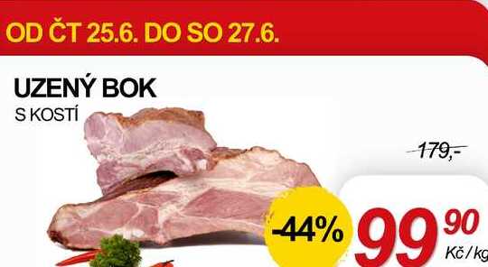 UZENÝ BOK S KOSTÍ, 1 kg